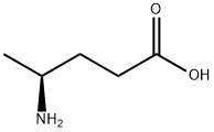 (S)-4-アミノペンタン酸 化学構造式