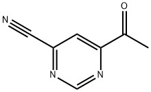 4-Pyrimidinecarbonitrile,6-acetyl- Structure