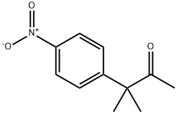 3-甲基-3-(4-硝基苯基)丁-2-酮 结构式