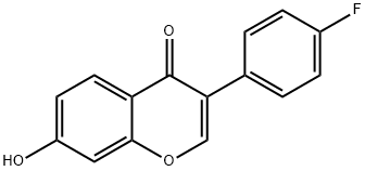 3-(4-fluorophenyl)-7-hydroxy-4h-1-benzopyran-4-on Structure
