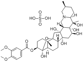 硫酸藜芦碱,15585-38-3,结构式