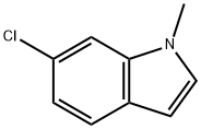 6-クロロ-1-メチル-1H-インドール 化学構造式