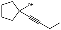 1-(1-丁炔)环戊醇,155879-96-2,结构式