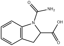 1-CARBAMOYL-2,3-DIHYDRO-1H-INDOLE-2-CARBOXYLIC ACID Struktur