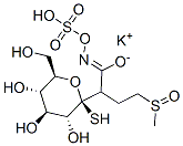 beta-d-Glucopyranose, 1-thio-, 1-[4-(methylsulfinyl)-N-(sulfooxy)butanimidate], monopotassium salt  Structure