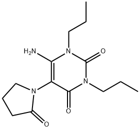 155930-26-0 2,4(1H,3H)-Pyrimidinedione,  6-amino-5-(2-oxo-1-pyrrolidinyl)-1,3-dipropyl-