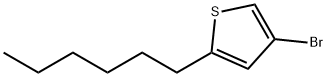 4-Bromo-2-hexylthiophene Struktur