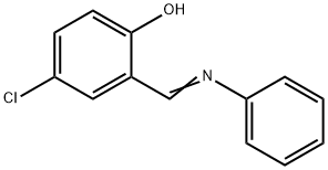 4-氯-2-((苯基亚氨基)甲基)苯酚, 15597-76-9, 结构式
