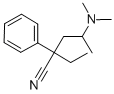 4-ジメチルアミノ-2-エチル-2-フェニルバレロニトリル 化学構造式