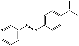 N,N-ジメチル-4-(3-ピリジルアゾ)アニリン 化学構造式
