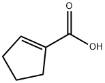 1-Cyclopentenecarboxylic acid Struktur