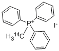 METHYLTRIPHENYLPHOSPHONIUM IODIDE, [METHYL-14C] 结构式