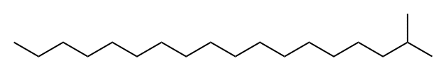 2-メチルオクタデカン 化学構造式