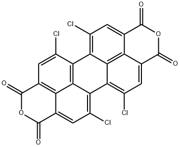 1,6,7,12-Tetrachloroperylene tetracarboxylic acid dianhydride Struktur