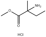 2-氨基-2-甲基-丁酸甲酯盐酸盐,156032-14-3,结构式