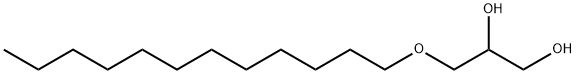 1-0-十二烷基-外消旋-甘油, 1561-07-5, 结构式