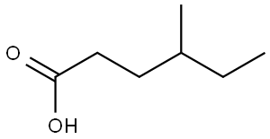 4-メチルヘキサン酸 化学構造式