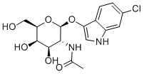 6-CHLORO-3-INDOXYL-N-ACETYL-BETA-D-GLUCOSAMINIDE Struktur