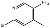 2-溴-4-甲基-5-氨基吡啶, 156118-16-0, 结构式