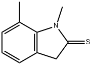 2H-Indole-2-thione,  1,3-dihydro-1,7-dimethyl- Structure