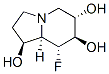 1,6,7-Indolizinetriol, 8-fluorooctahydro-, 1S-(1.alpha.,6.beta.,7.alpha.,8.beta.,8a.beta.)- Structure