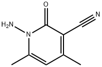 1-AMINO-4,6-DIMETHYL-2-OXO-1,2-DIHYDROPYRIDINE-3-CARBONITRILE Struktur