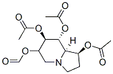 1,6,7,8-Indolizinetetrol, octahydro-, 1,7,8-triacetate 6-formate, 1S-(1.alpha.,6.beta.,7.alpha.,8.beta.,8a.beta.)- Struktur