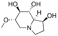 1,7,8-Indolizinetriol, octahydro-6-methoxy-, 1S-(1.alpha.,6.beta.,7.alpha.,8.beta.,8a.beta.)- Struktur