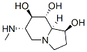 1,7,8-Indolizinetriol, octahydro-6-(methylamino)-, 1S-(1.alpha.,6.beta.,7.alpha.,8.beta.,8a.beta.)- Struktur