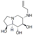 1,7,8-Indolizinetriol, octahydro-6-(2-propenylamino)-, 1S-(1.alpha.,6.beta.,7.alpha.,8.beta.,8a.beta.)- Struktur