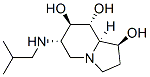 1,7,8-Indolizinetriol, octahydro-6-(2-methylpropyl)amino-, 1S-(1.alpha.,6.beta.,7.alpha.,8.beta.,8a.beta.)- Struktur