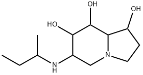 1,7,8-Indolizinetriol, octahydro-6-(1-methylpropyl)amino- Struktur