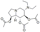 1,7,8-Indolizinetriol, 6-(diethylamino)octahydro-, triacetate (ester), 1S-(1.alpha.,6.beta.,7.alpha.,8.beta.,8a.beta.)- Struktur