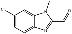 6-氯-1-甲基-1H-1,3-苯并咪唑-2-甲醛, 156212-81-6, 结构式