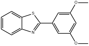 2-(3,4-ジメトキシフェニル)ベンゾチアゾール 化学構造式