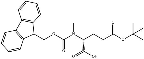 FMOC-N-ME-D-GLU(OTBU)-OH, 1562442-35-6, 结构式