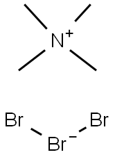 テトラメチルアンモニウム=トリブロミド 化学構造式
