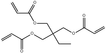 Trimethylolpropane triacrylate Struktur