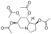 1,6,7,8-Indolizinetetrol, octahydro-, tetraacetate (ester), 1S-(1.alpha.,6.alpha.,7.beta.,8.beta.,8a.beta.)- Struktur
