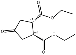 顺-4-氧亚基-1,2-环戊二羧酸二乙基酯 结构式