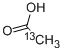 酢酸(2-13C) 化学構造式
