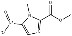 1-Methyl-5-nitro-1H-iMidazole-2-carboxylic acid Methyl ester Struktur
