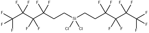 双(九氟己基)二氯硅烷 结构式