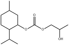 2-羟基丙基2-异丙基-5-甲基环己基碳酸酯, 156324-82-2, 结构式