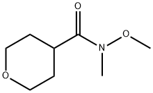 N-甲氧基-N-甲基四氢吡喃-4-甲酰胺, 156353-01-4, 结构式