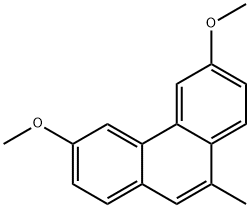 3,6-ジメトキシ-9-メチルフェナントレン 化学構造式