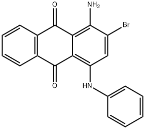 1-氨基-4-苯氨基-2-溴蒽醌,1564-71-2,结构式