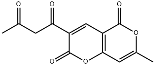 3-acetoacetyl-7-methyl-2H,5H-pyrano[4,3-b]pyran-2,5-dione Structure