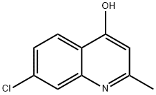 7－クロロ－4－ヒドロキシ－2－メチルキノリン 化学構造式