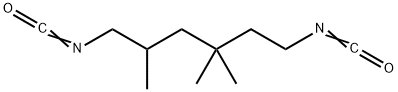 2,4,4-トリメチルヘキサメチレンジイソシアナート 化学構造式